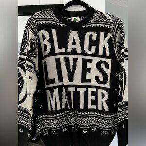 Black and White Statement Sweater